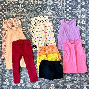 Lot of 10 3T Summer Toddler Girl Clothes